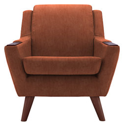 G Plan Vintage The Fifty Five Velvet Armchair